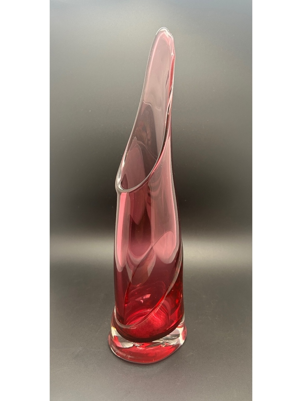 Ed Branson Calla Vase Art Glass 1996